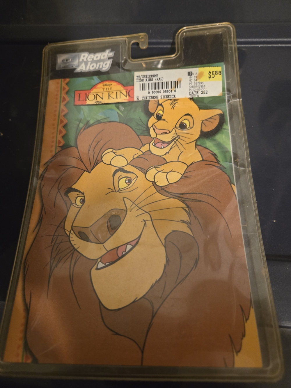 Disney The Lion King Read-Along Tape - Brown & Yellow